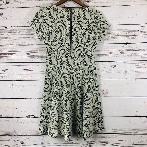 Parker Fawn Fit and Flare Mini Lace Crochet Dress XS - Picture 4 of 8